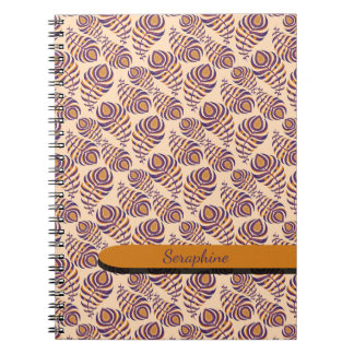 Boho Peacock Feather Notebook