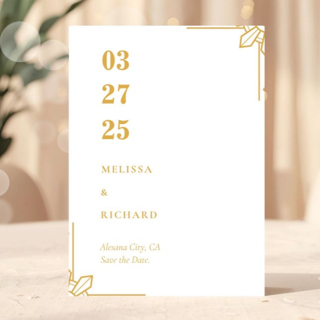 Boho Philippines Sun Wedding Save the Date Card (Filipiniana Sun Wedding Invitation Template)