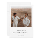Boho Photo Wedding Invite | Modern Minimalist