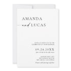 Boho Photo Wedding Invite | Modern Minimalist