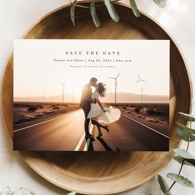 Boho Photo Wedding QR Code Save The Date (Creator Uploaded)
