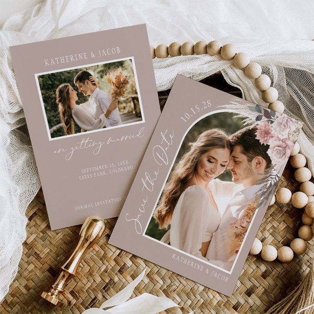 Boho Photo Wedding Save The Date (Creator Uploaded)