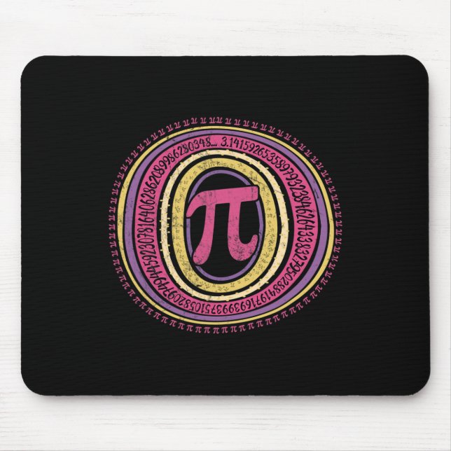 Boho Pi Day 3.14 Math Geek 1  Mouse Mat (Front)