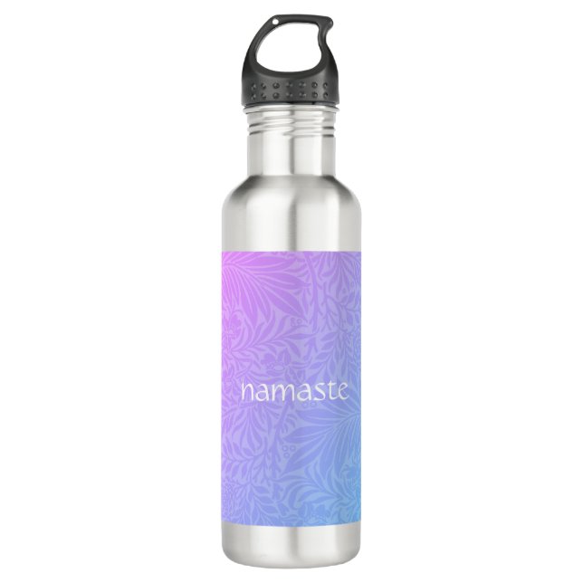 Boho Pink Botanical 710 Ml Water Bottle (Front)