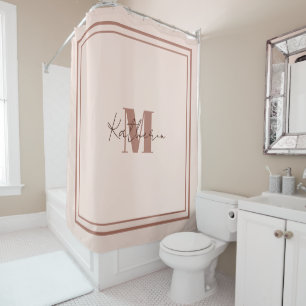 Boho Pink Personal Shower Curtain