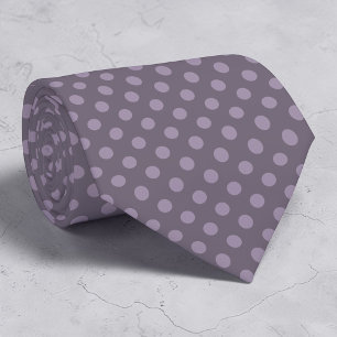 Boho Plum Mini Polka Dots Necktie