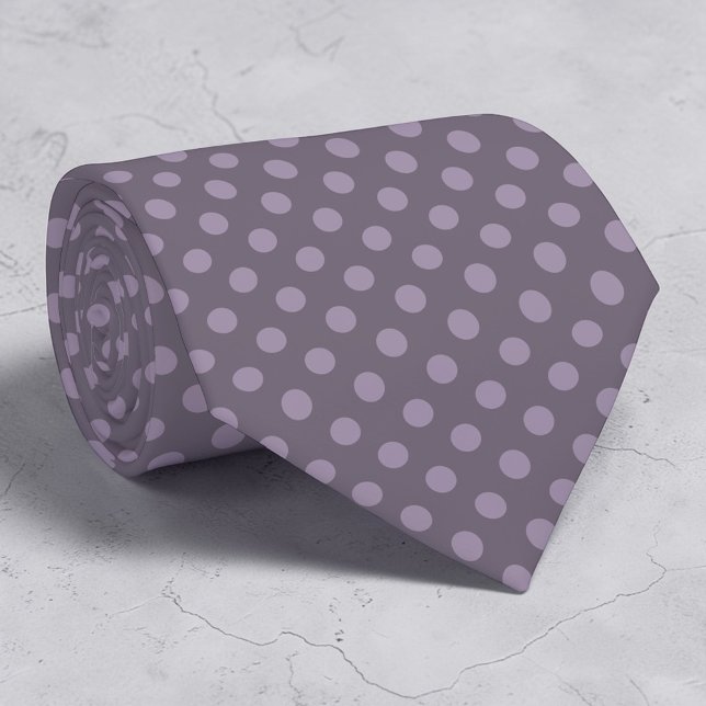  Boho Plum Mini Polka Dots Necktie (Creator Uploaded)