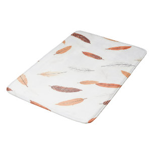 Boho Popular Feathers Luxury Collection Bath Mat