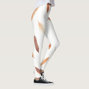 Boho Popular Feathers Luxury Collection Leggings