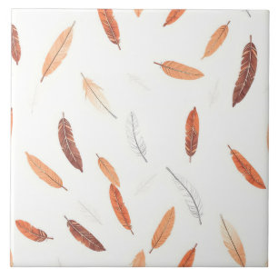 Boho Popular Feathers Luxury Collection Tile