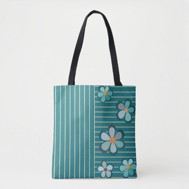 boho preppy style tote bag (Front)