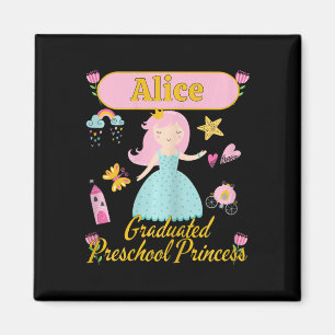 Boho Princess Alice 2026 Personalised Preschool Gr Magnet