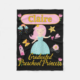 Boho Princess Claire 2026 Personalised Preschool G Fleece Blanket