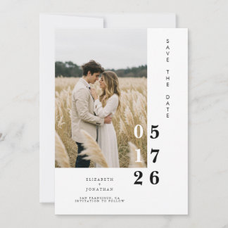Boho Printable Whimsical Unique Wedding Save The Date