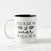 Boho Progress Over Perfection Inspirational