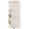 Boho Protea Dried Palm Floral Wedding Menu Card