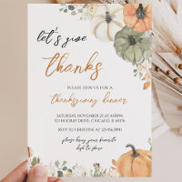 Boho Pumpkin Let's Give Thanks