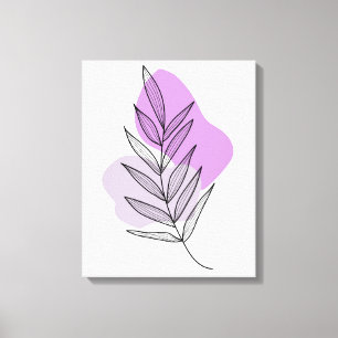 Boho purple flower  canvas print