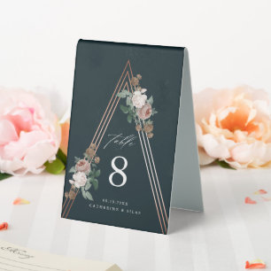 Boho pyramid vintage rose wedding