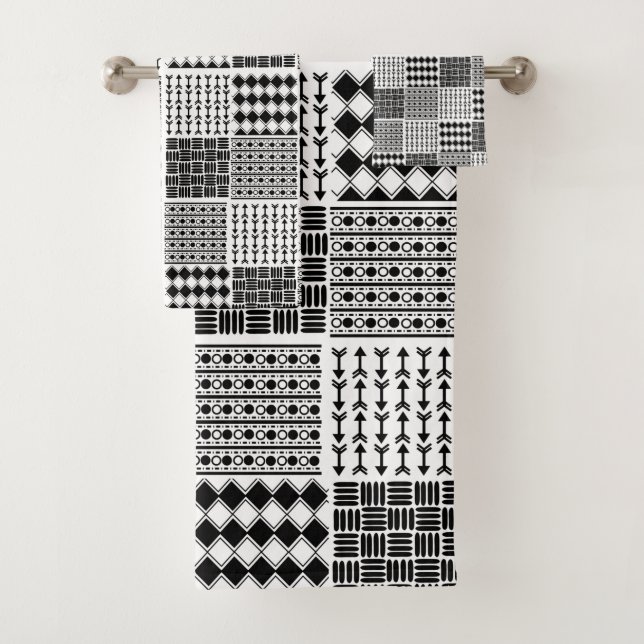 Boho Quilt Bath Towel Set (Insitu)