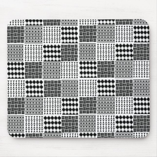 Boho Quilt Mouse Mat (Front)