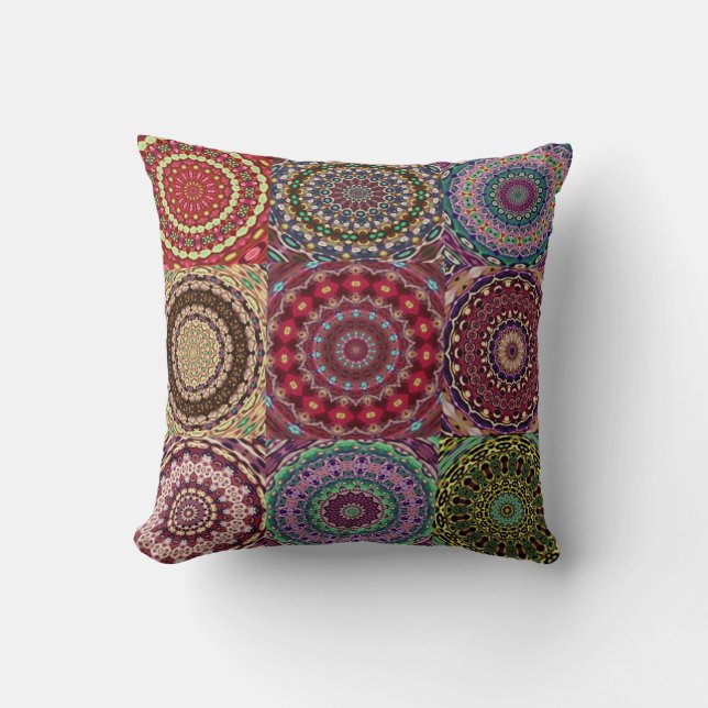 Boho Quilt Pillow (Front)