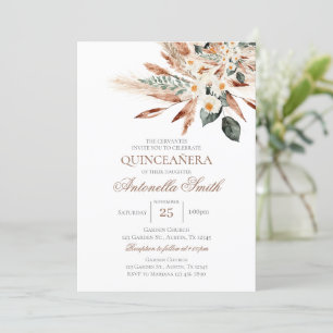 Boho Quinceanera Invitation