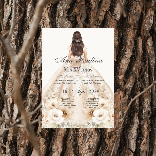 Boho Quinceanera Spanish  Invitation (Creator Uploaded)