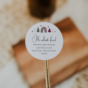 Boho Rainbow and Hearts Oh What Fun Envelope Seals