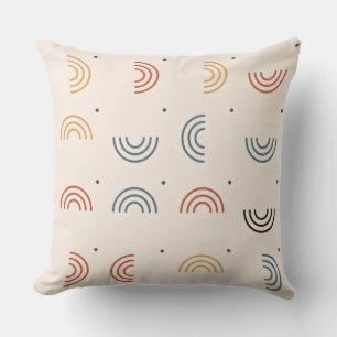 Boho Rainbow Arches Seamless Pattern Cushion