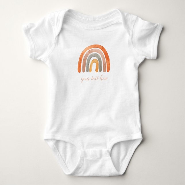 Boho Rainbow  Baby Bodysuit (Front)