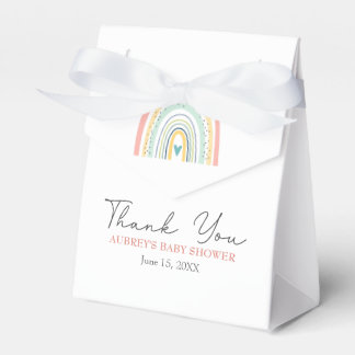 Boho Rainbow Baby Gender Neutral Baby Shower Favou Favour Box