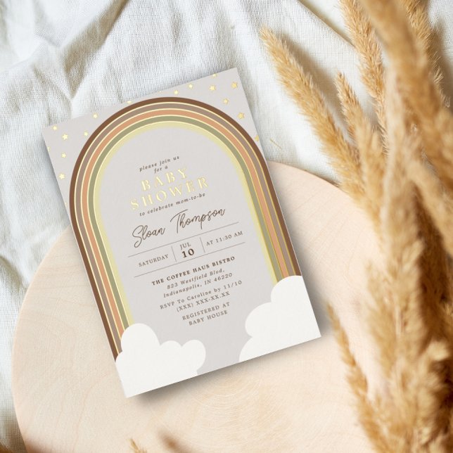 Boho Rainbow Baby Shower Earthy Gender Neutral  (Creator Uploaded)