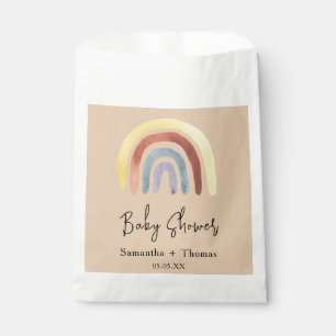 Boho rainbow baby shower  favour bags