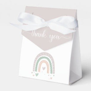 Boho Rainbow Baby Shower Favour Box