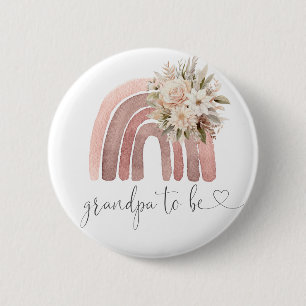 Boho Rainbow Baby Shower Mommy To Be 6 Cm Round Badge