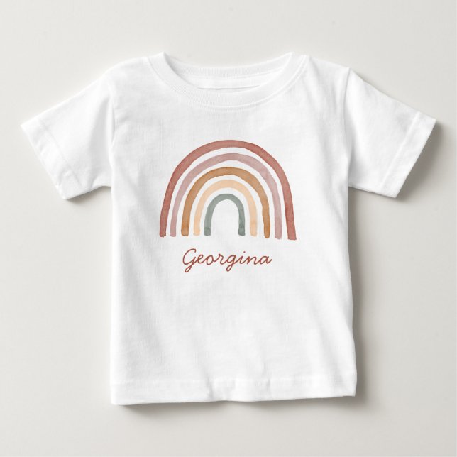 Boho Rainbow Baby T-Shirt (Front)