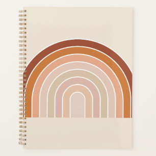 Boho Rainbow Beige Terracotta Planner