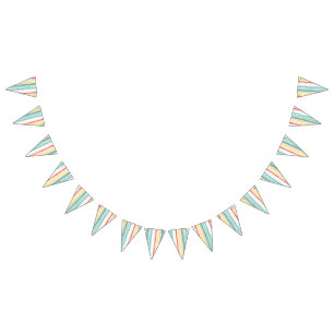 Boho Rainbow Birthday Party Kids Bunting