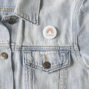 Boho Rainbow Button Pin