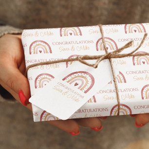 Boho Rainbow Congratulations Gift Tag