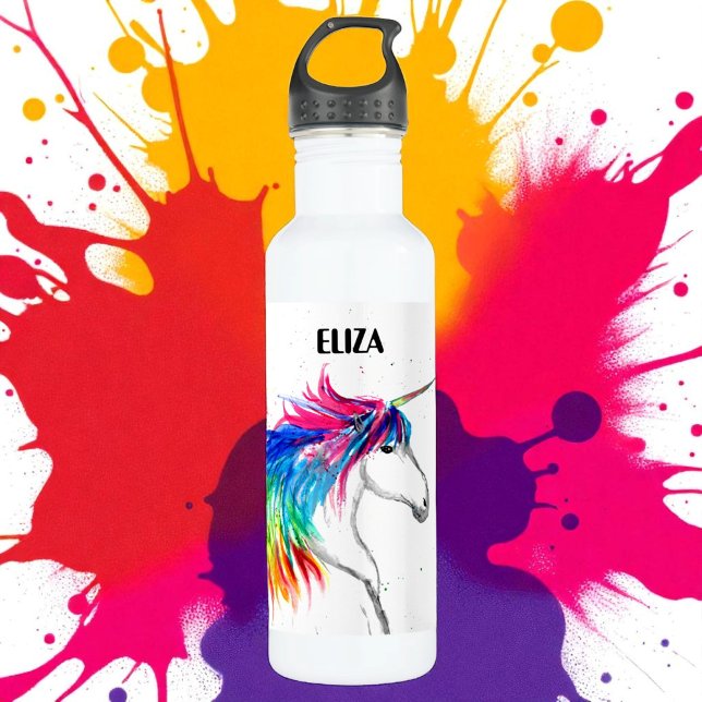 Boho Rainbow Cute Girls Unicorn Kids 710 Ml Water Bottle (Creator Uploaded)