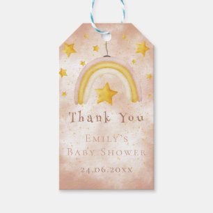 Boho Rainbow gold stars magic pinky dust  Gift Tags