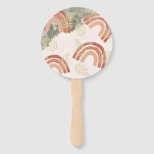 Boho Rainbow Hand Fan