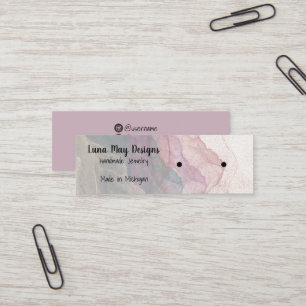 Boho Rainbow Jewellery Display Business Card