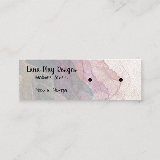 Boho Rainbow Jewellery Display Business Card (Front)