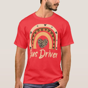 Boho Rainbow Leopard Cheetah School T-Shirt