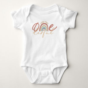 Boho Rainbow - Little Miss Onederful Baby Bodysuit