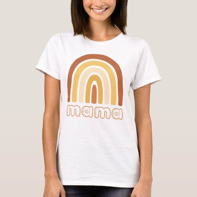 Boho Rainbow Mama T-Shirt (Front)