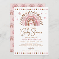 Boho Rainbow | Muted Pink Terracotta Baby Shower